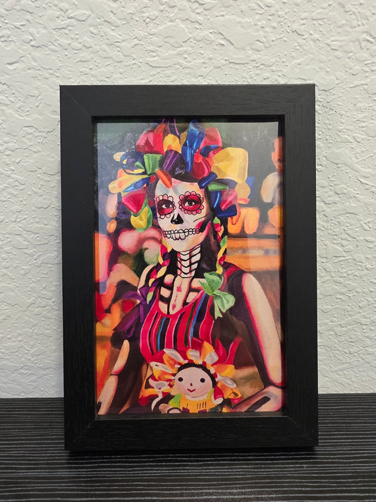 "La Muneca" Signed, Framed Print