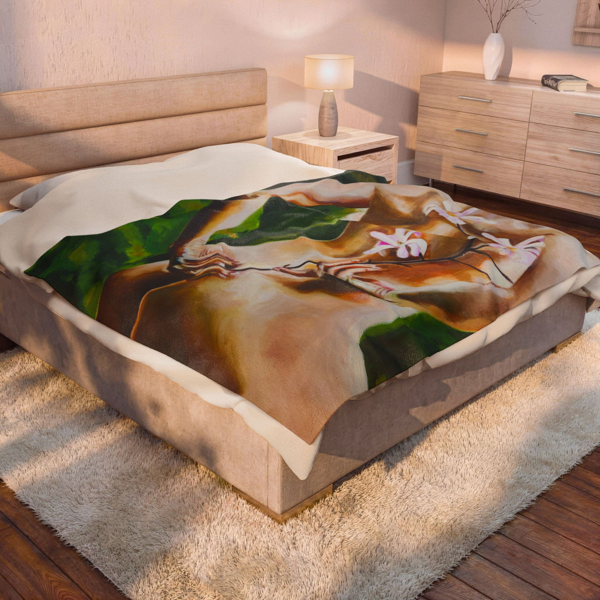 "Shooting Star Magnolia" Throw Blanket