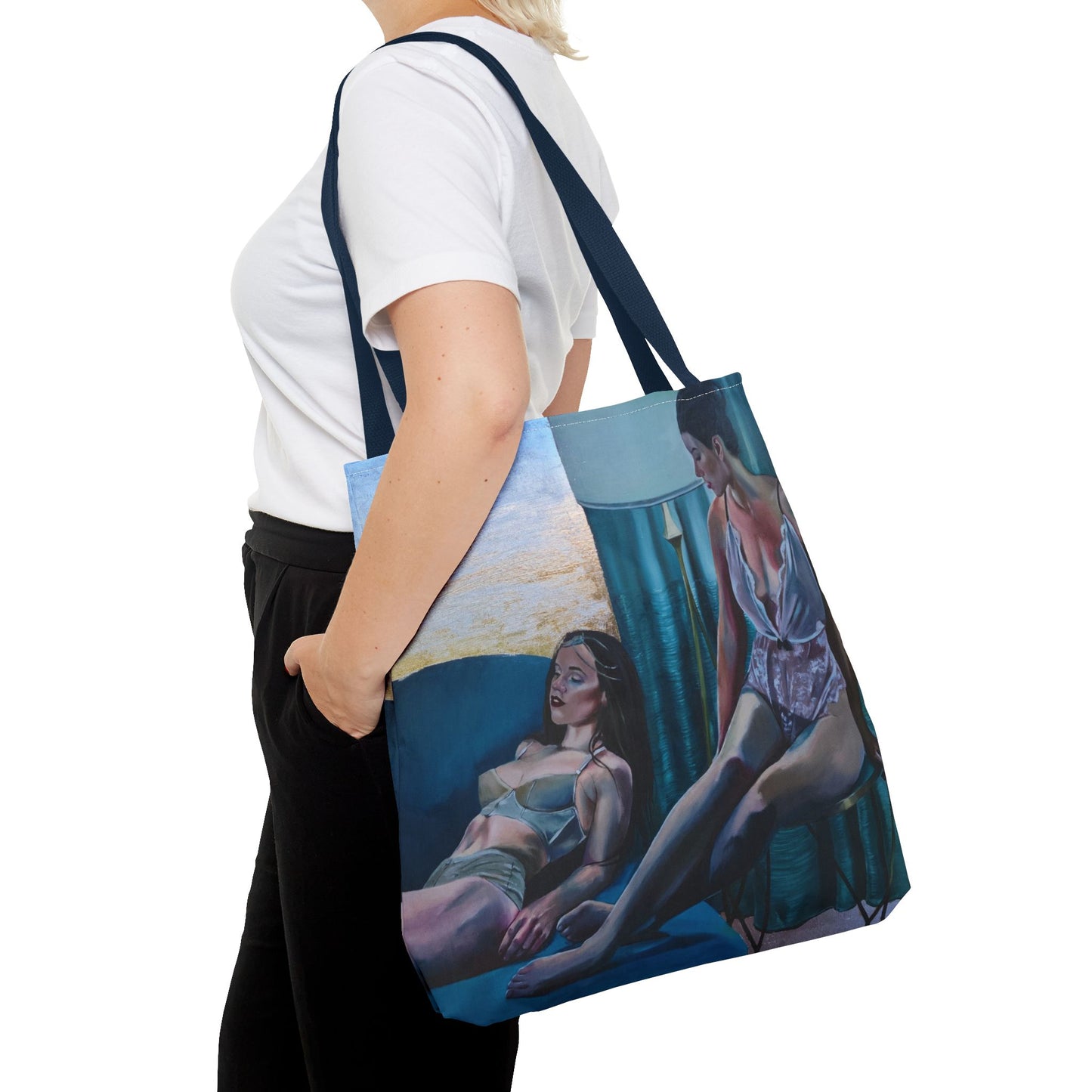 Vibrant "Siesta" Art Tote Bag - Colorful Design for Everyday Use