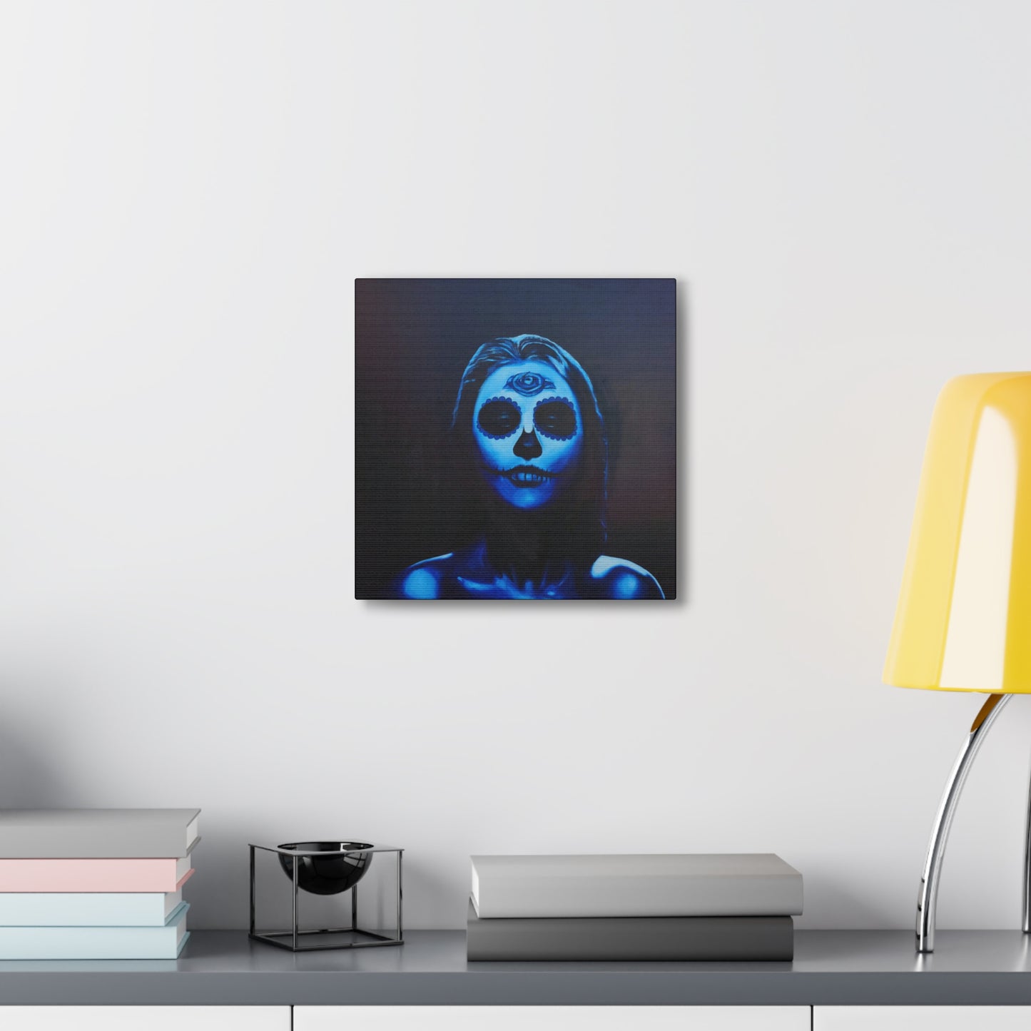 "Blue Catrina" Canvas Print