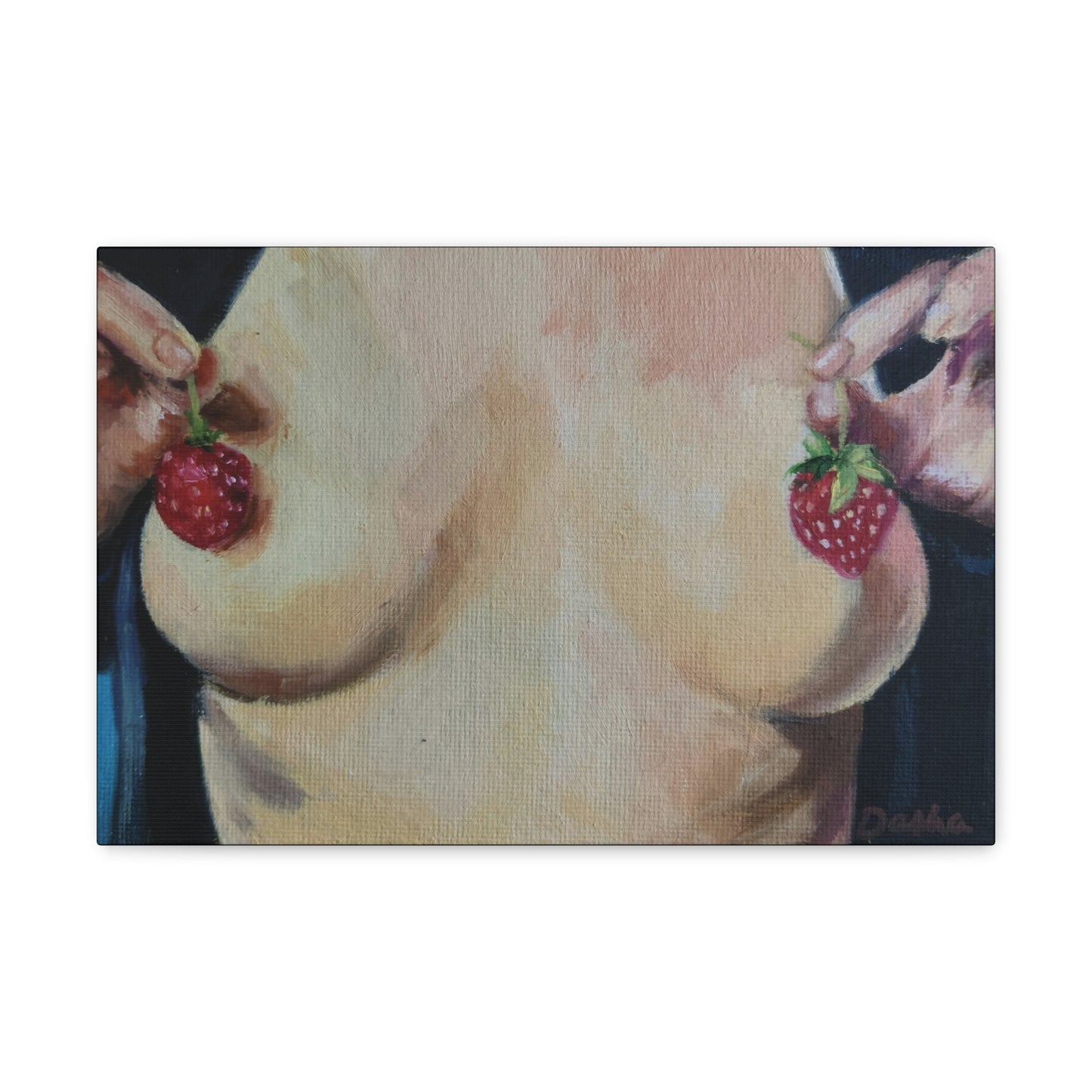 "Strawberry Nips" Canvas Print