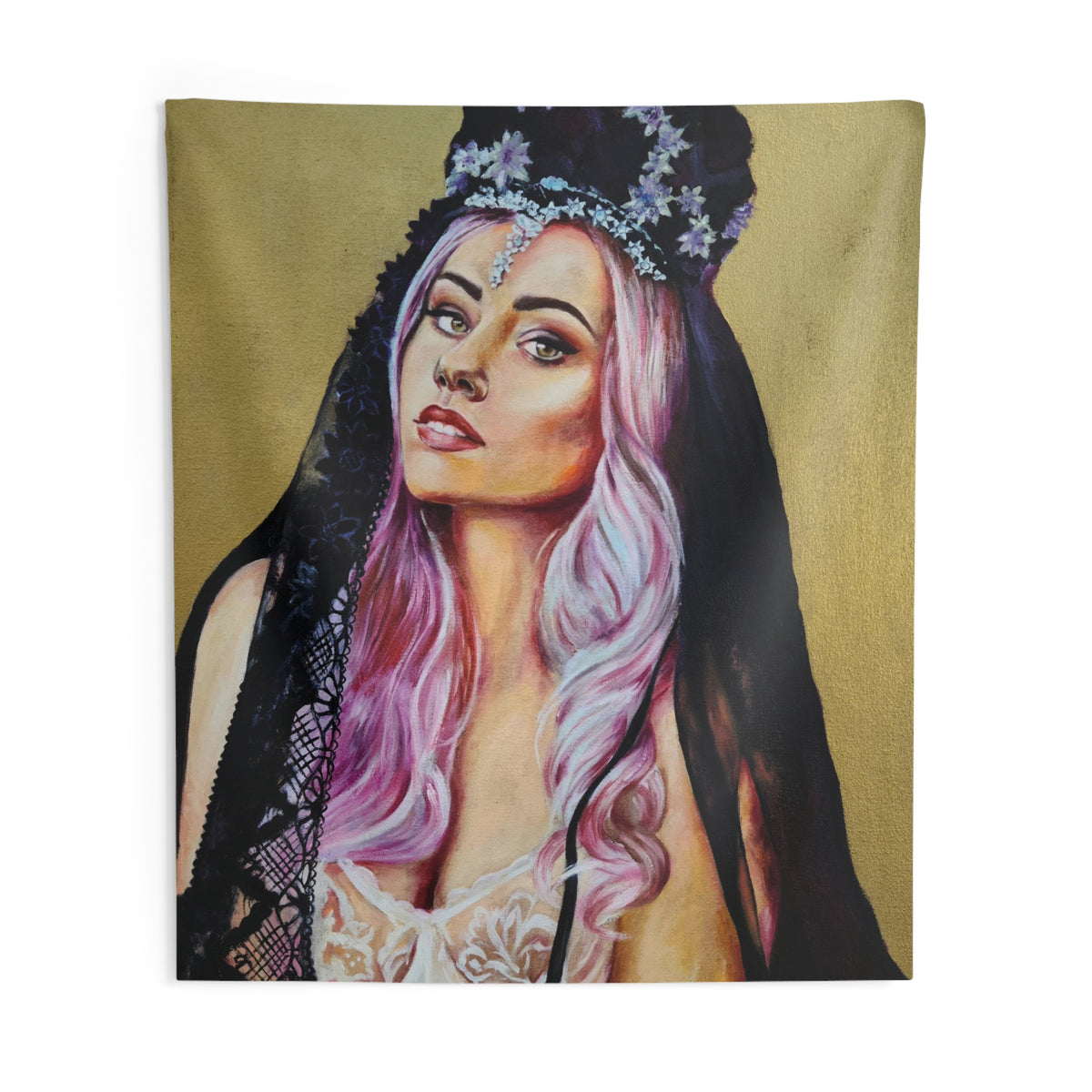 "Flower Crown" Tapestry