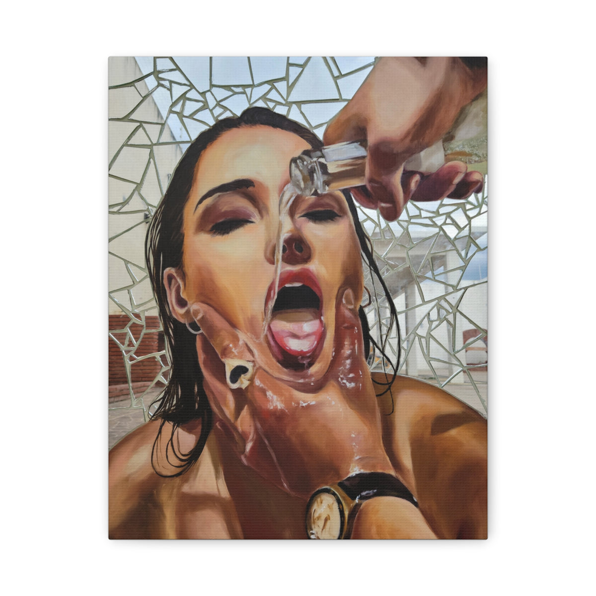 Your POV" - Stretched Canvas Print Wall Art canvas art print mockup view 2