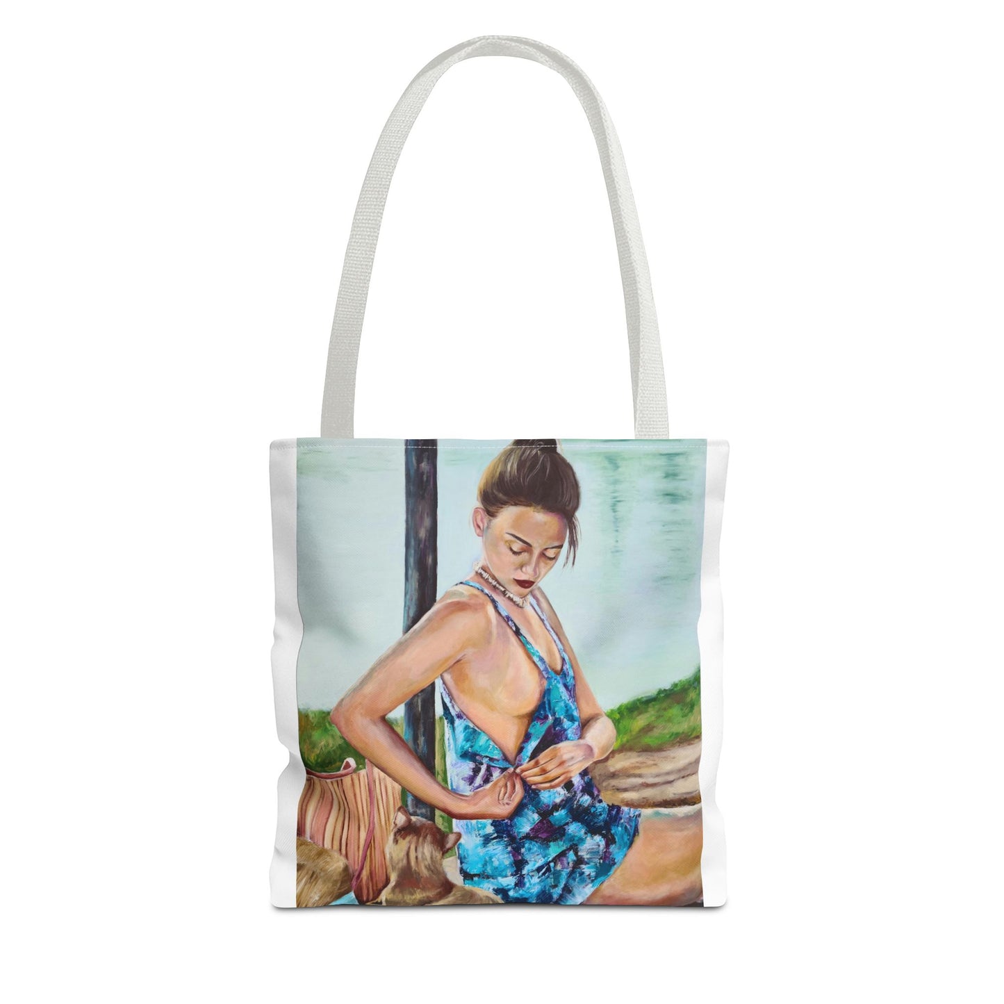 Vibrant "Summer Day" Art Tote Bag - Colorful Design for Everyday Use