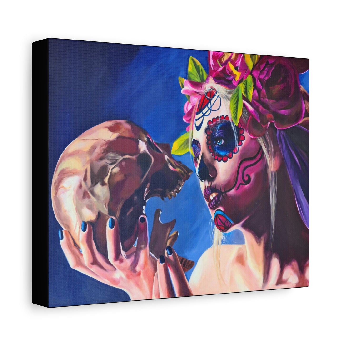 "Kiss of Death" Canvas Print Stretched Wall Art