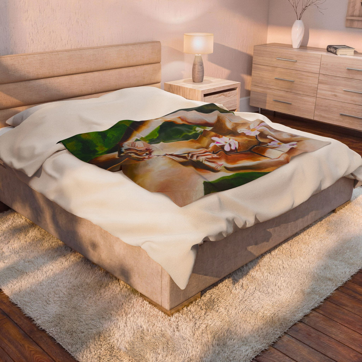 "Shooting Star Magnolia" Throw Blanket