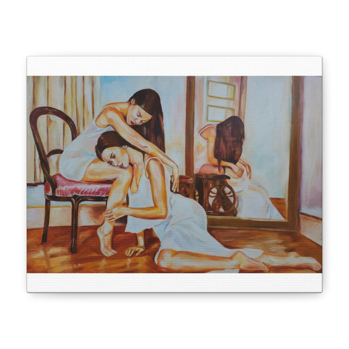 Divulgence" - Stretched Canvas Print Wall Art canvas art print featuring artwork by Dasha Prudnikova