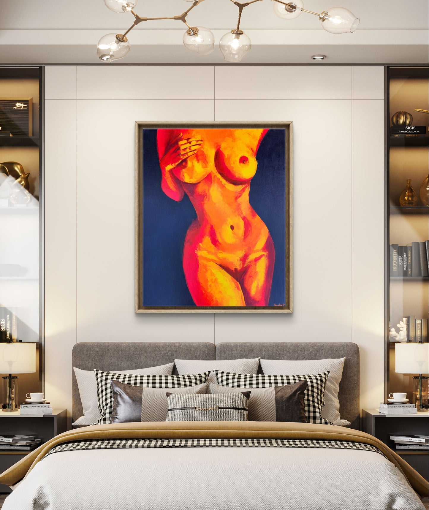 "Orange Bodyscape" Original Painting