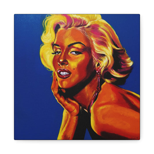 "Marylin Monroe" - Stretched Canvas Print Wall Art