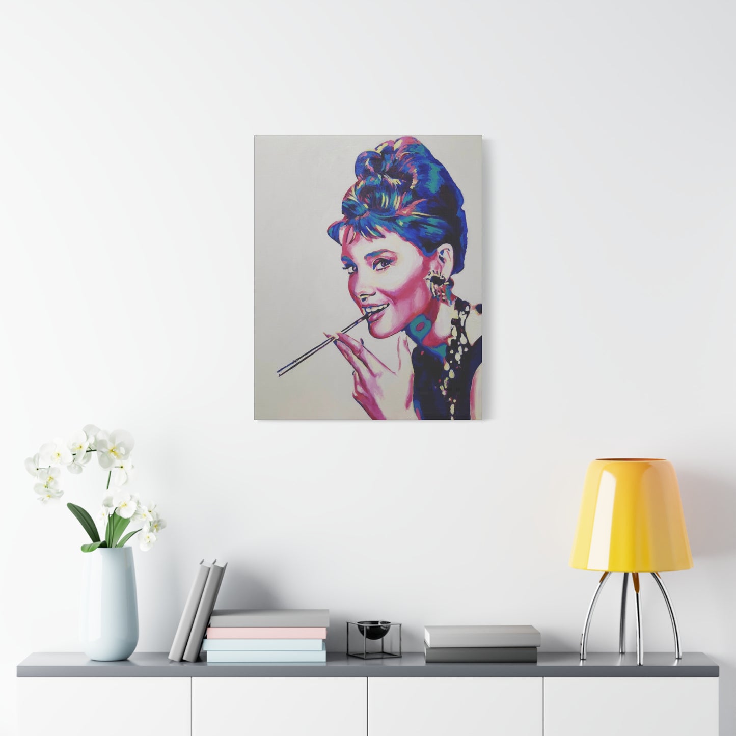 "Audrey Hepburn, Breakfast at Tiffany's" Canvas Print