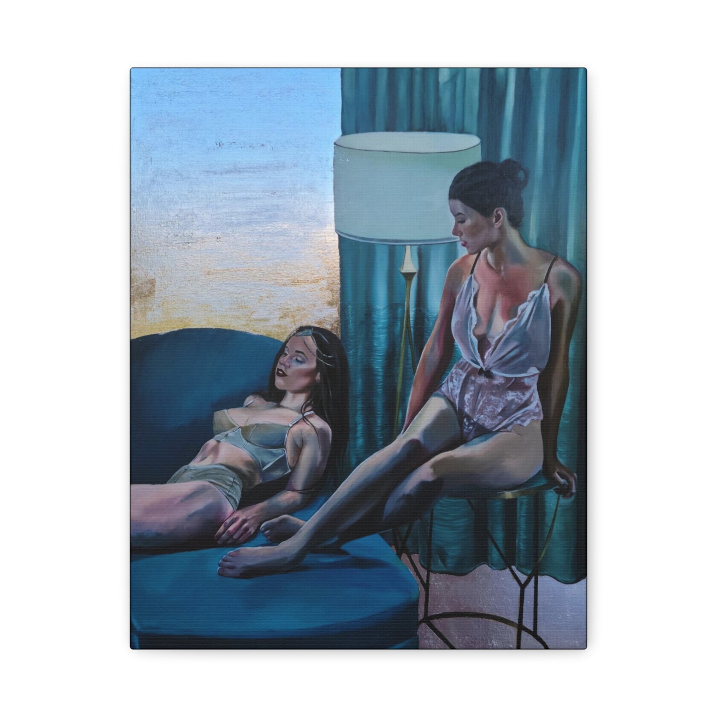 "Siesta" - Stretched Canvas Print Wall Art