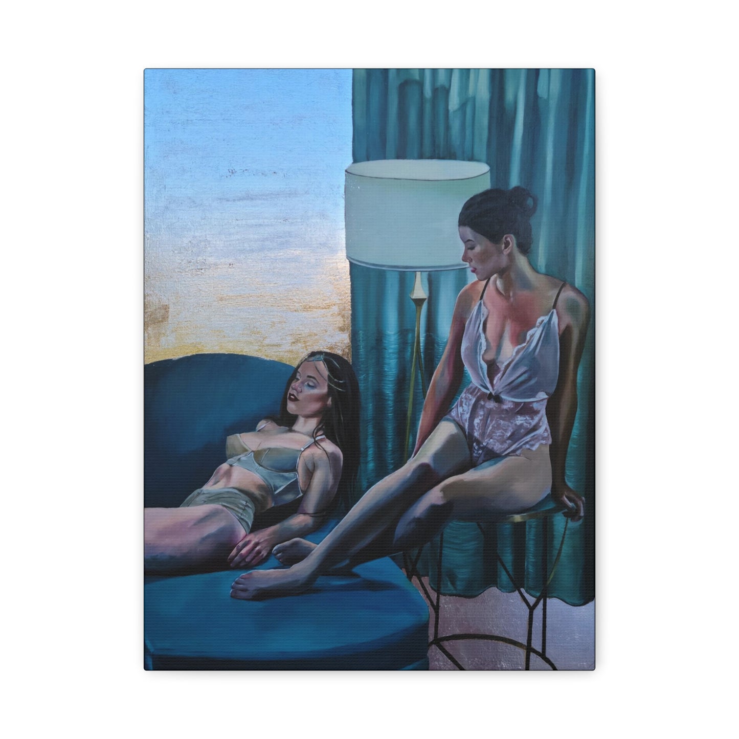 "Siesta" - Stretched Canvas Print Wall Art