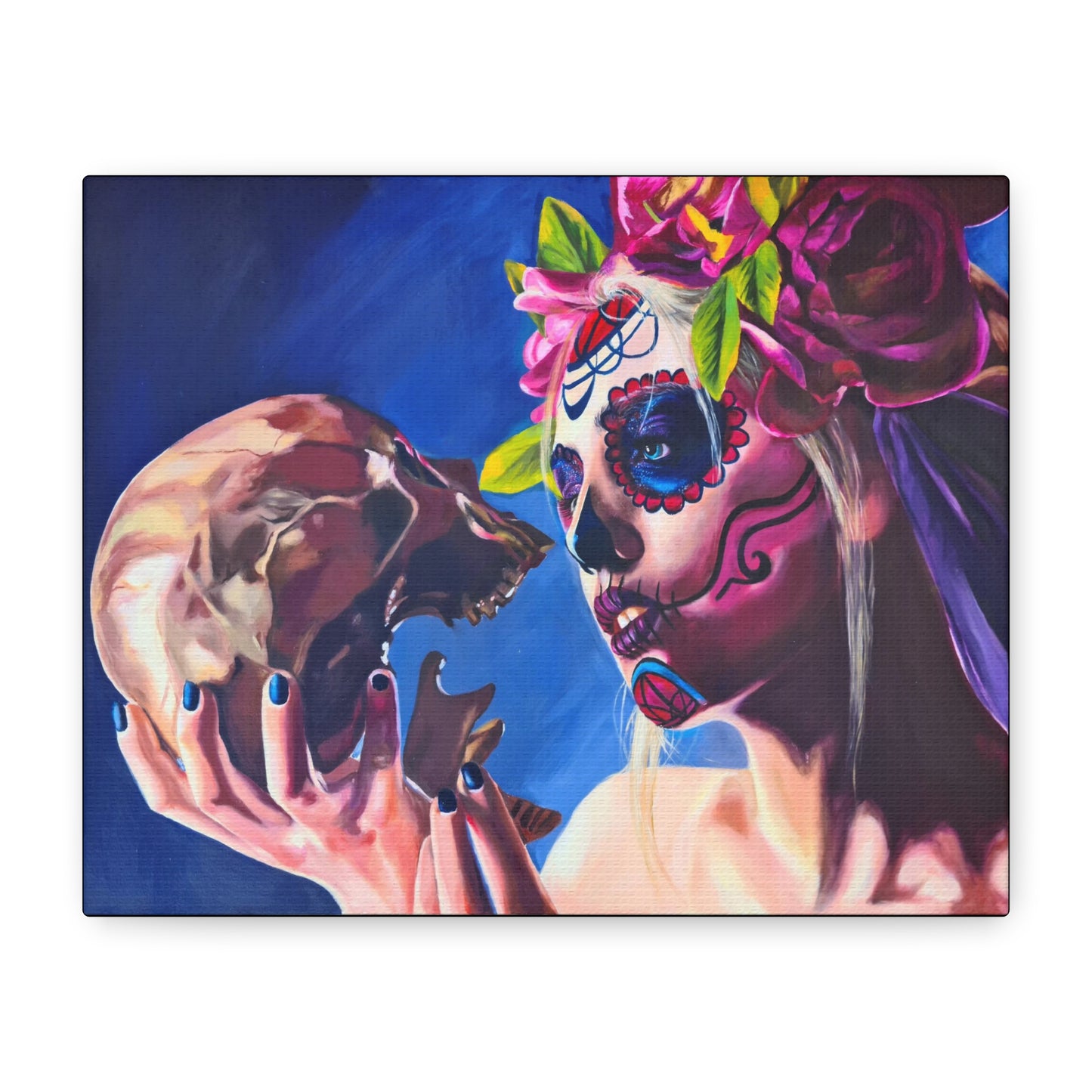 "Kiss of Death" Canvas Print Stretched Wall Art
