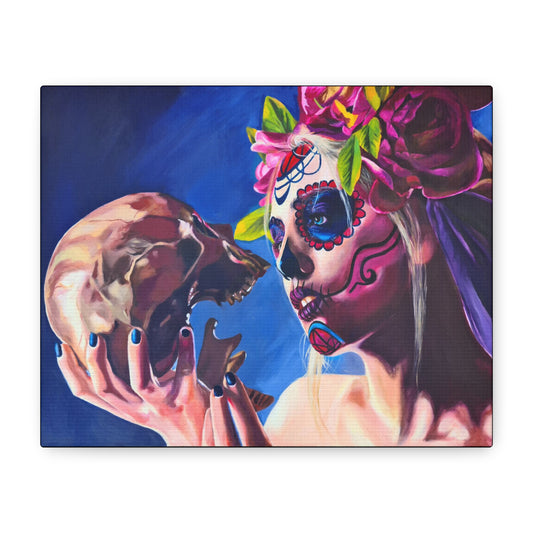"Kiss of Death" Canvas Print Stretched Wall Art