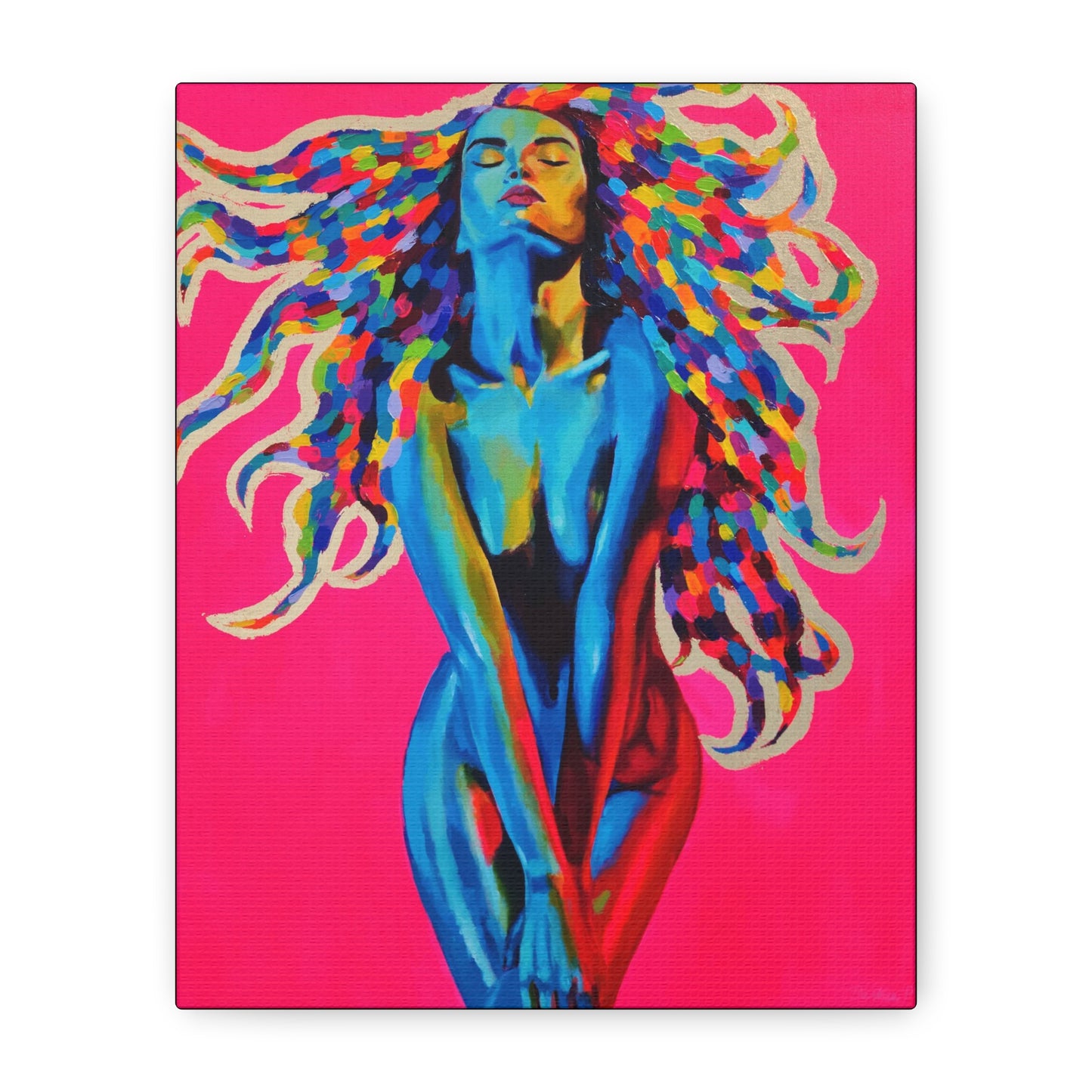 "Medusa" - Stretched Canvas Print Wall Art