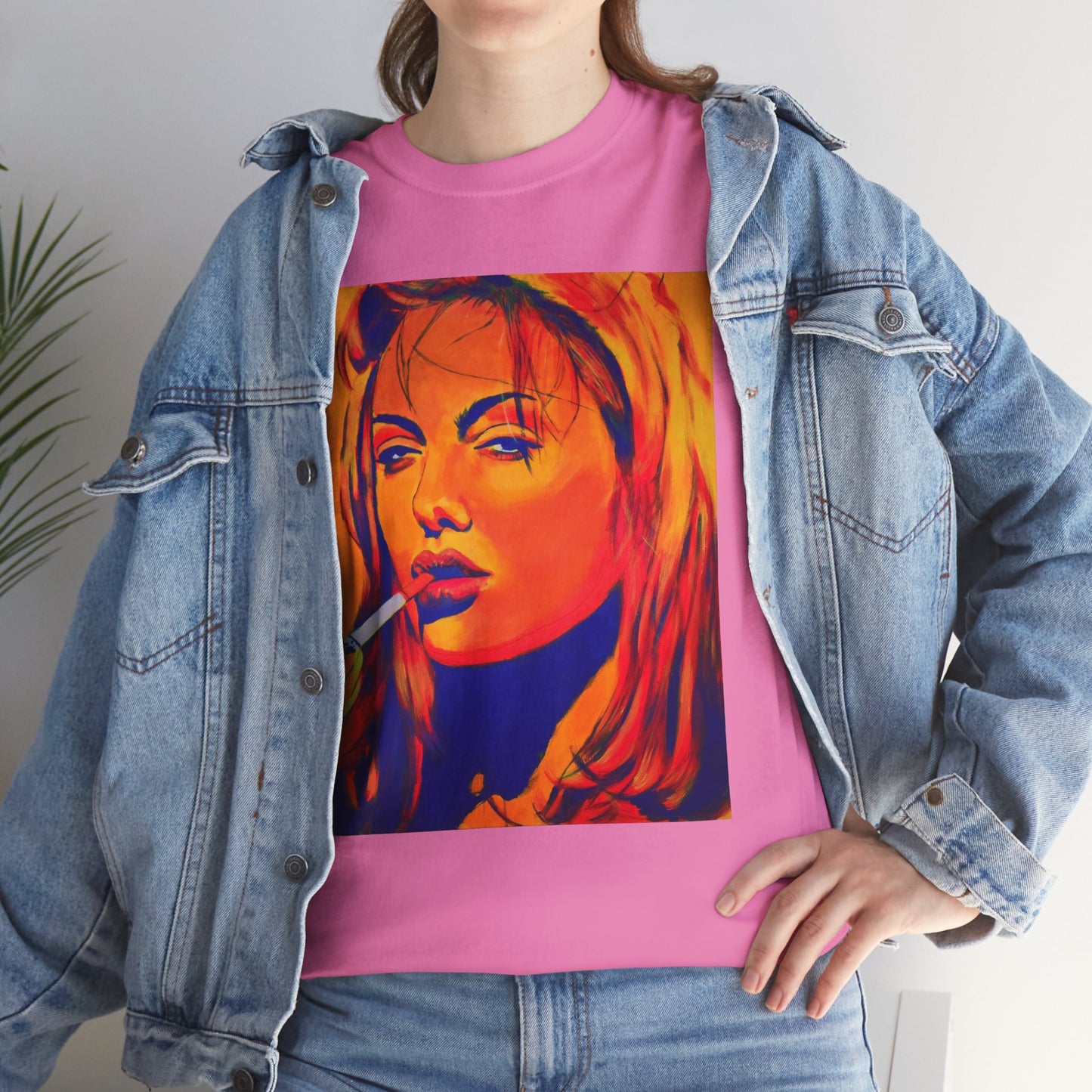 "Angelina Jolie from Girl, Interrupted" Unisex Heavy Cotton Tee