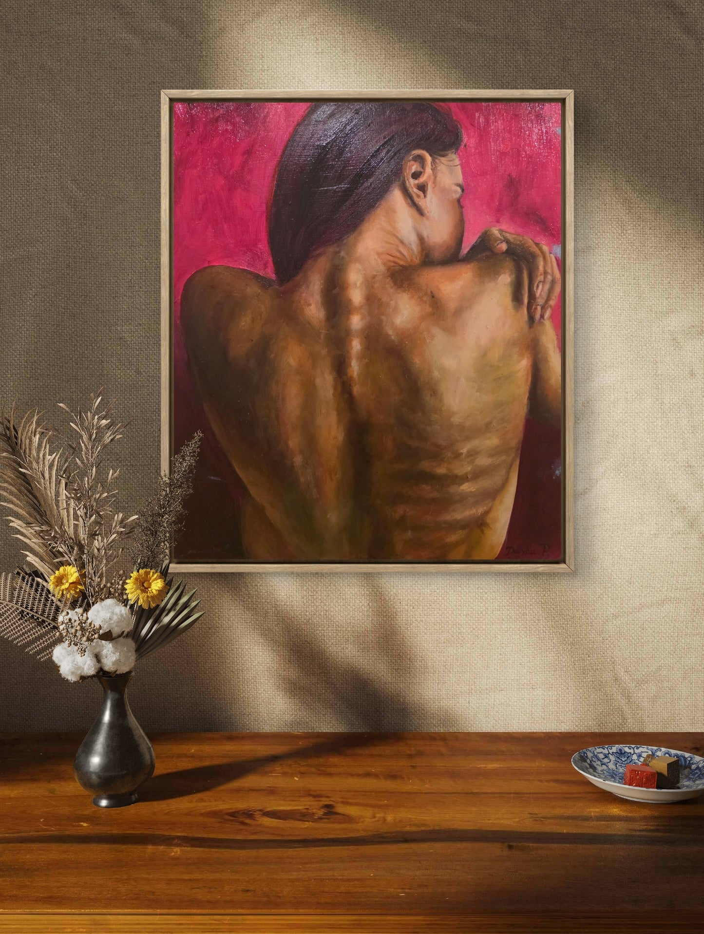 "Holding Myself" Original Painting