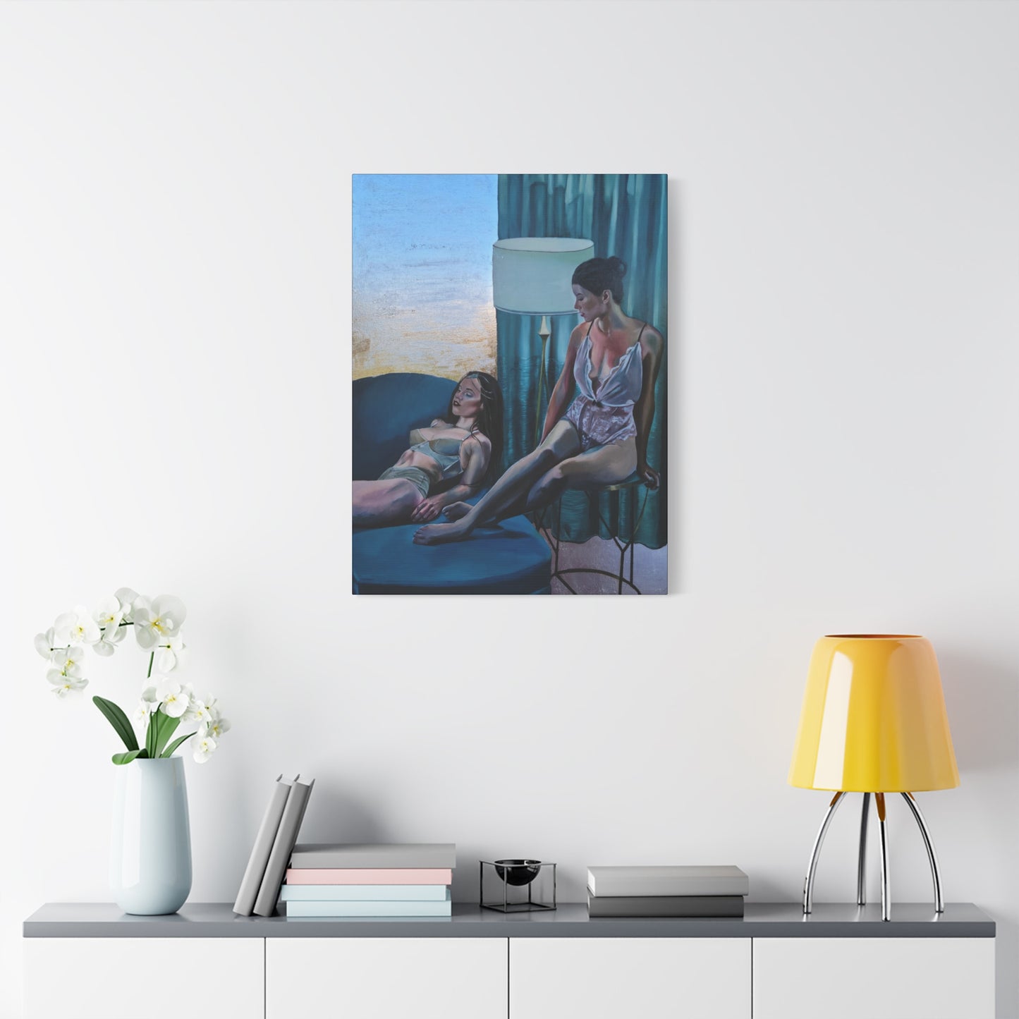 "Siesta" - Stretched Canvas Print Wall Art