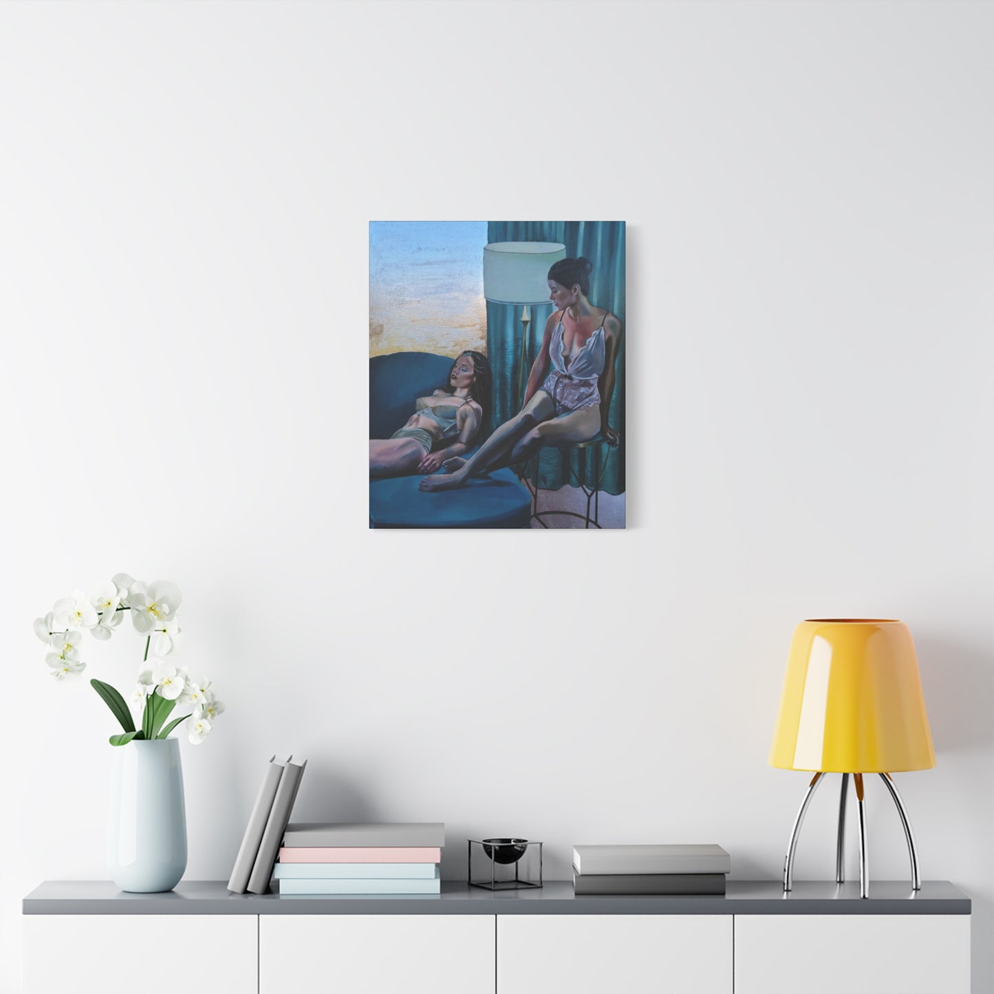 "Siesta" - Stretched Canvas Print Wall Art