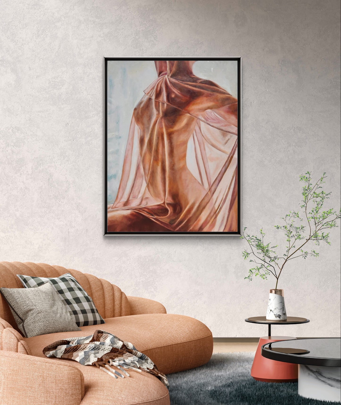 "Veiled Contours" Original Painting