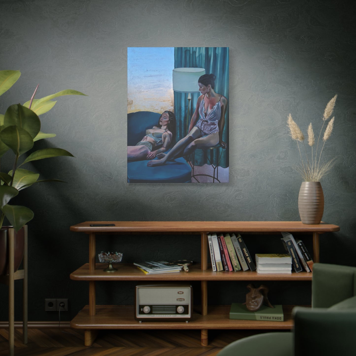 "Siesta" - Stretched Canvas Print Wall Art