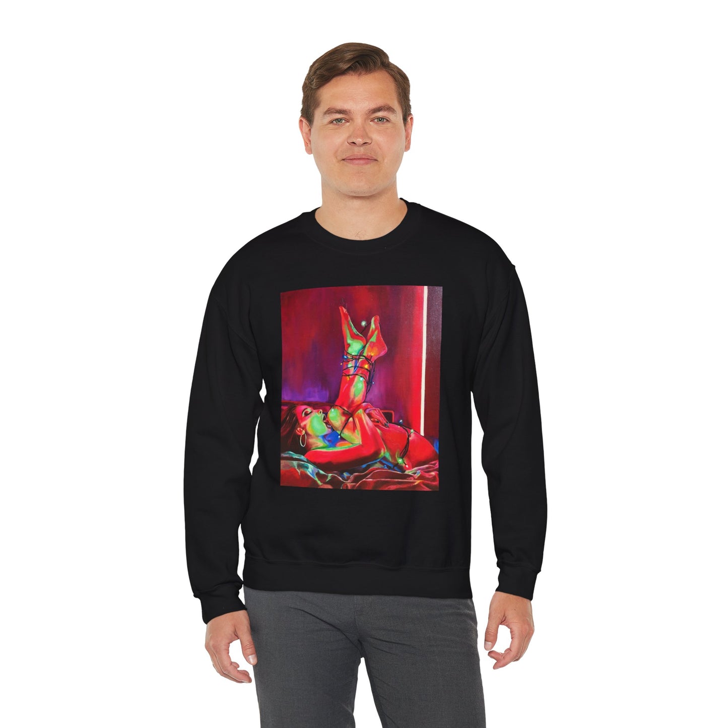 "XXXmas Lights" Unisex Heavy Blend™ Crewneck Sweatshirt