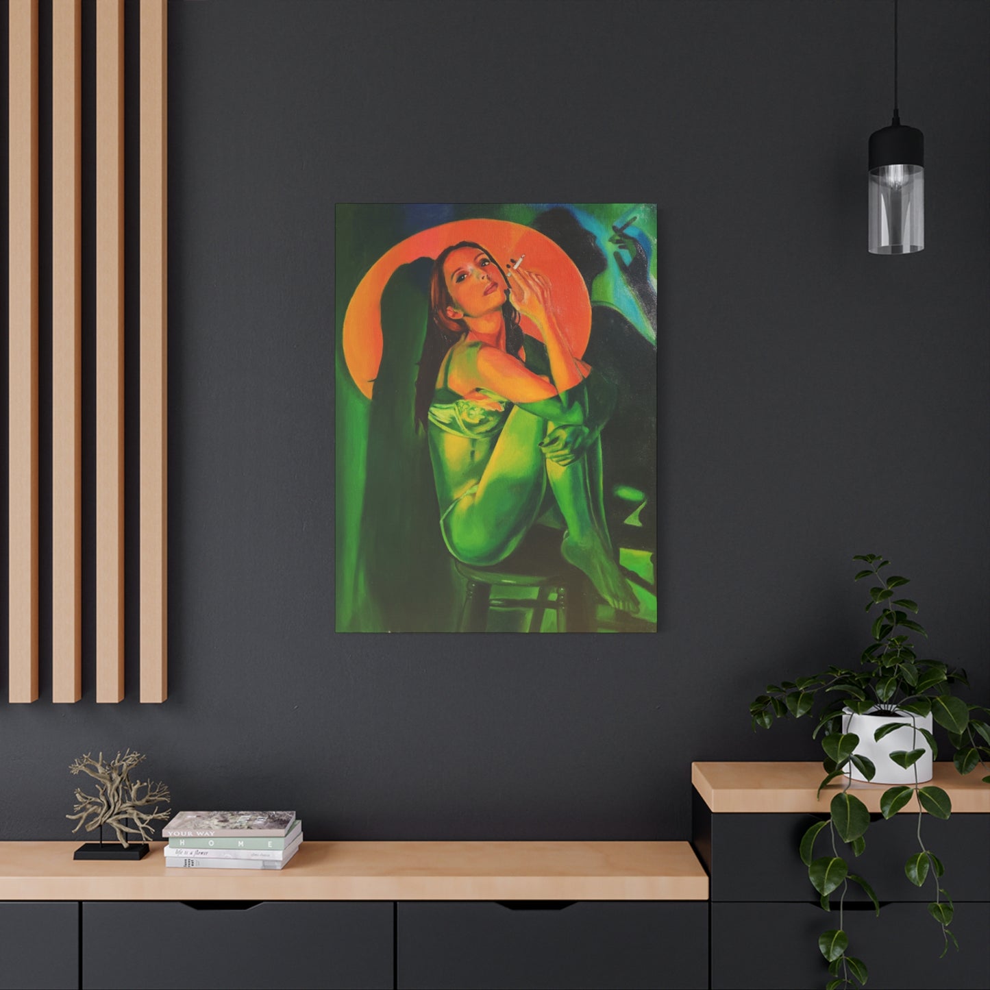 "Moon Magic" - Stretched Canvas Print Wall Art