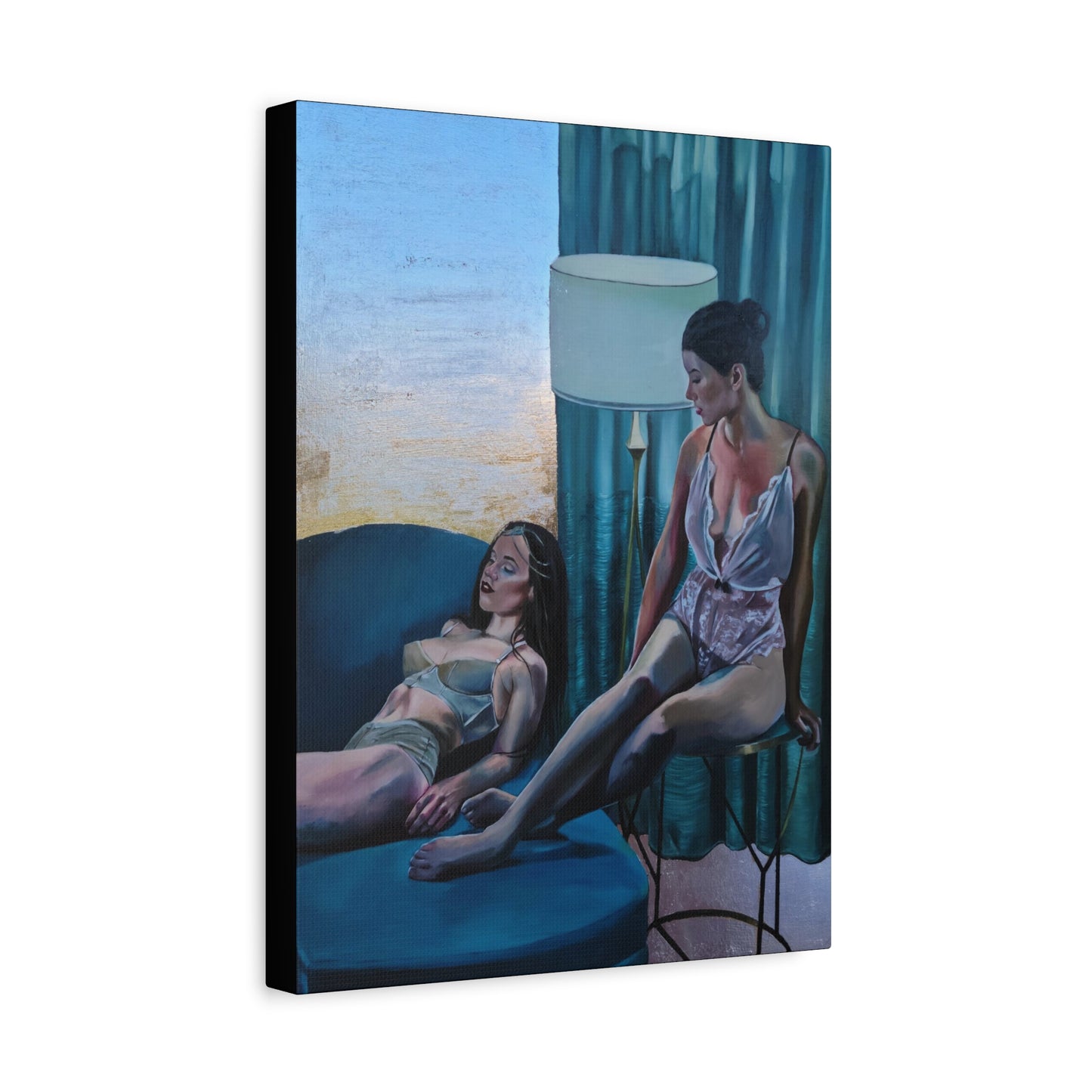 "Siesta" - Stretched Canvas Print Wall Art