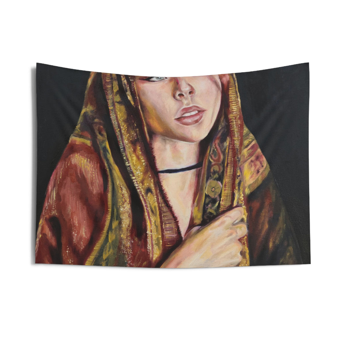 "Black Rose" Tapestry