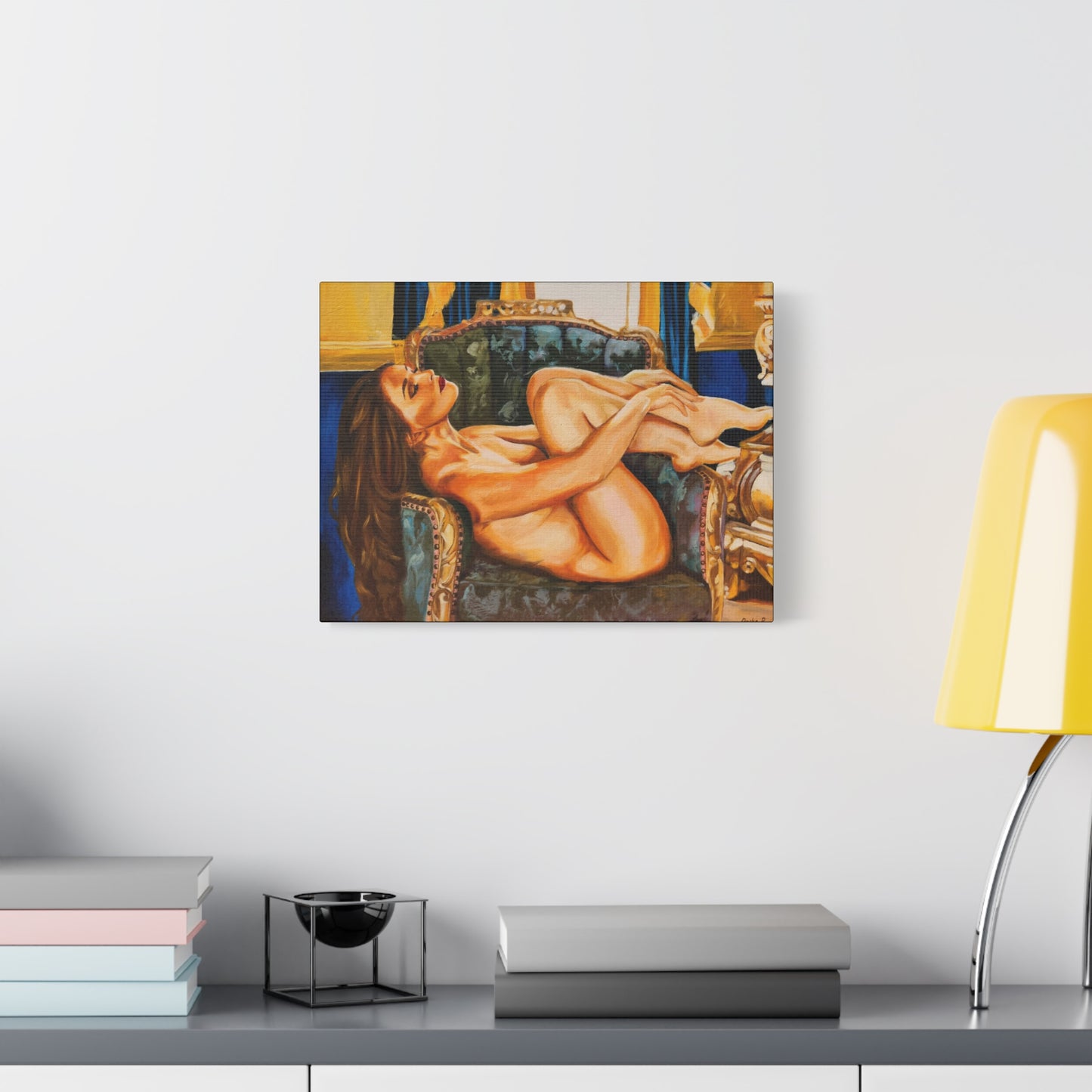 "Red Bomb" - Stretched Canvas Print Wall Art