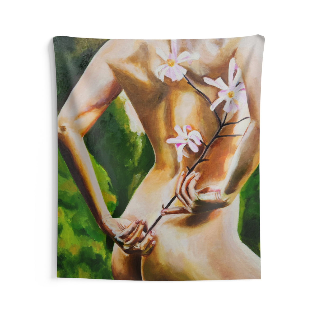 "Shooting Star Magnolia" Tapestry