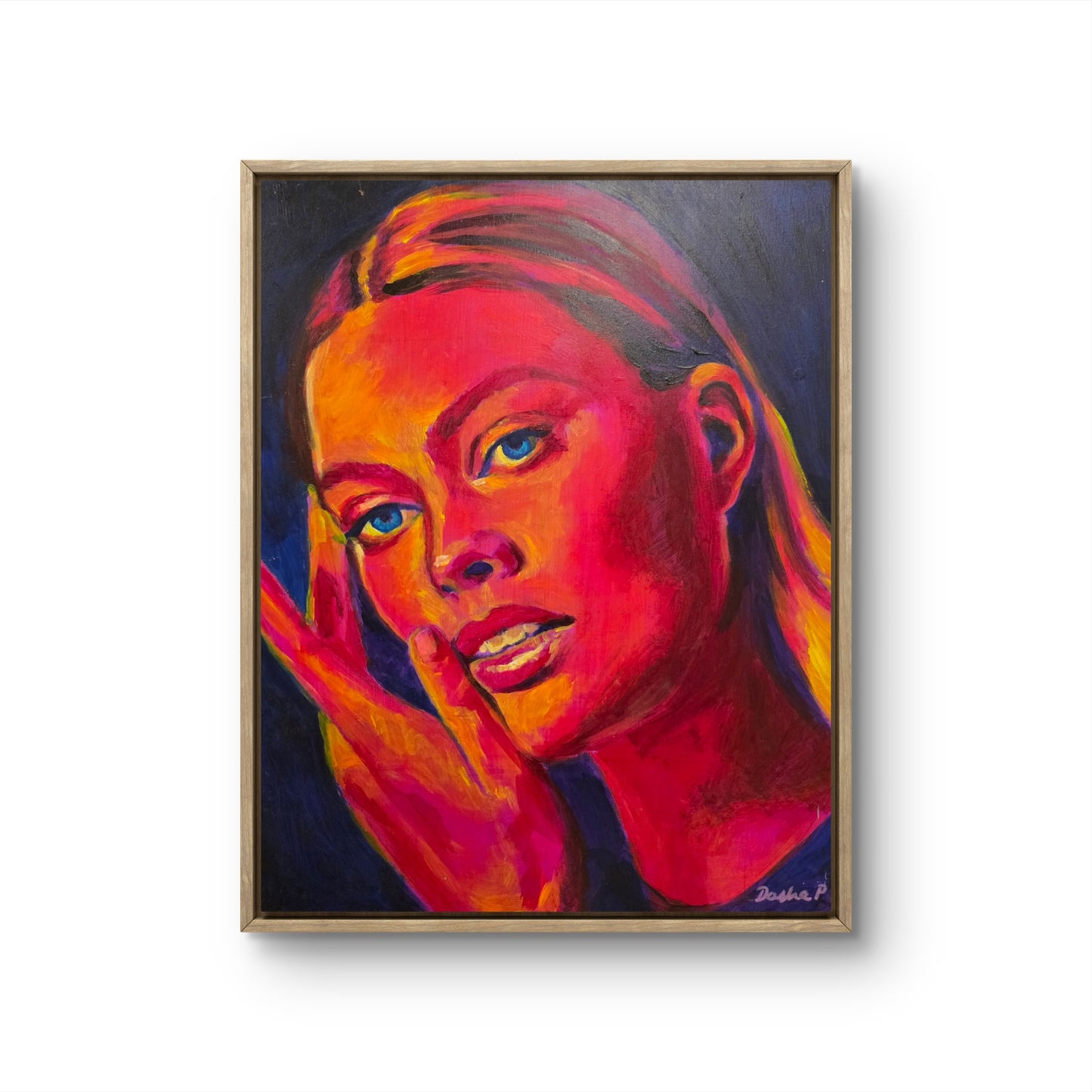 "Soft Gaze - Margot Robbie" Original Painting