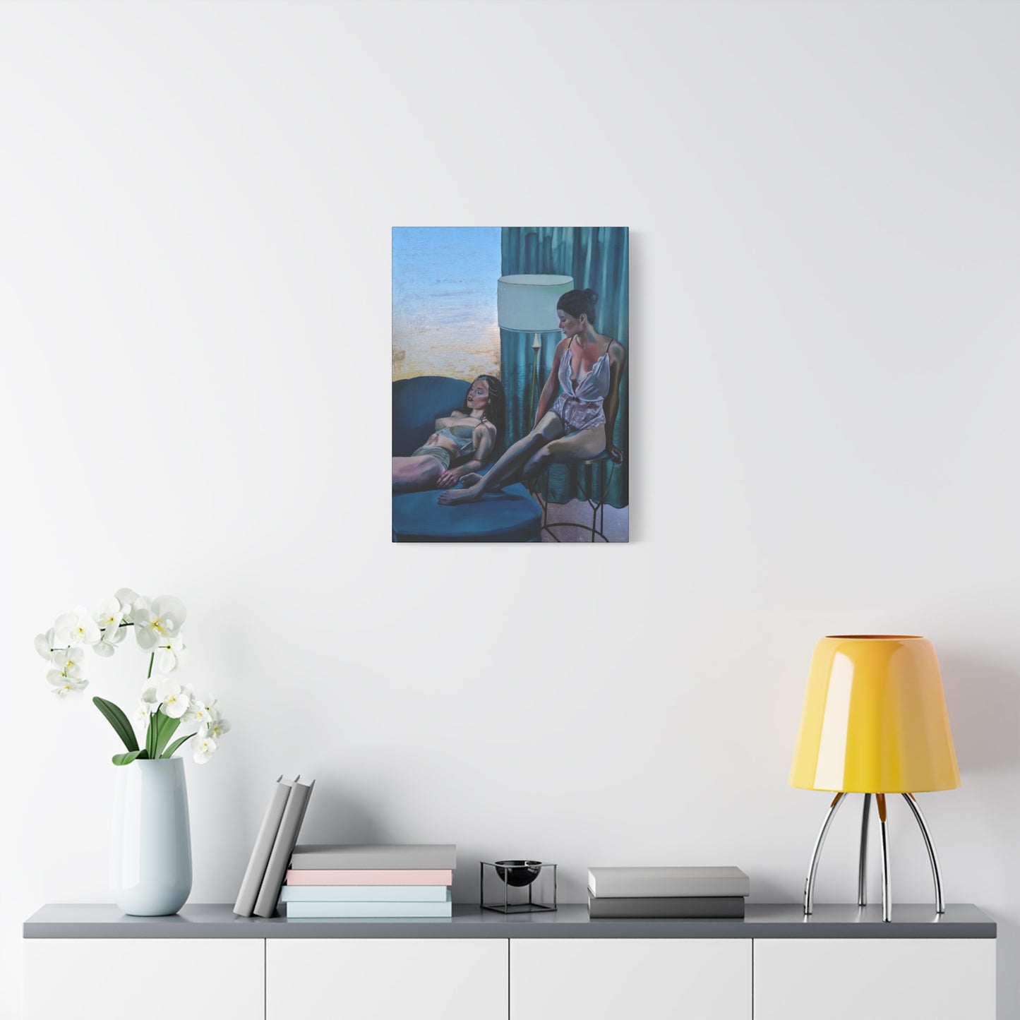 "Siesta" - Stretched Canvas Print Wall Art