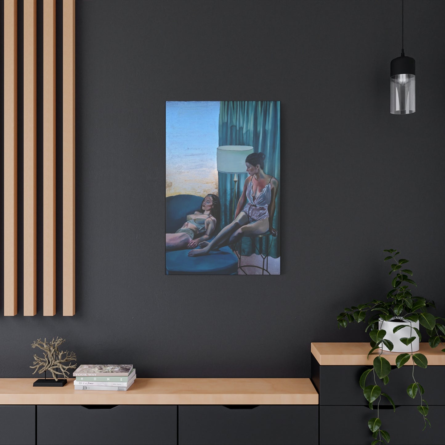 "Siesta" - Stretched Canvas Print Wall Art