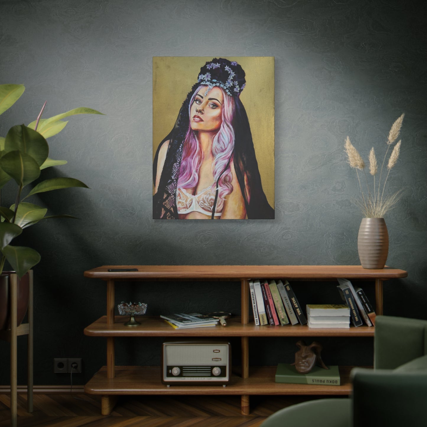"Flower Crown" Canvas Print