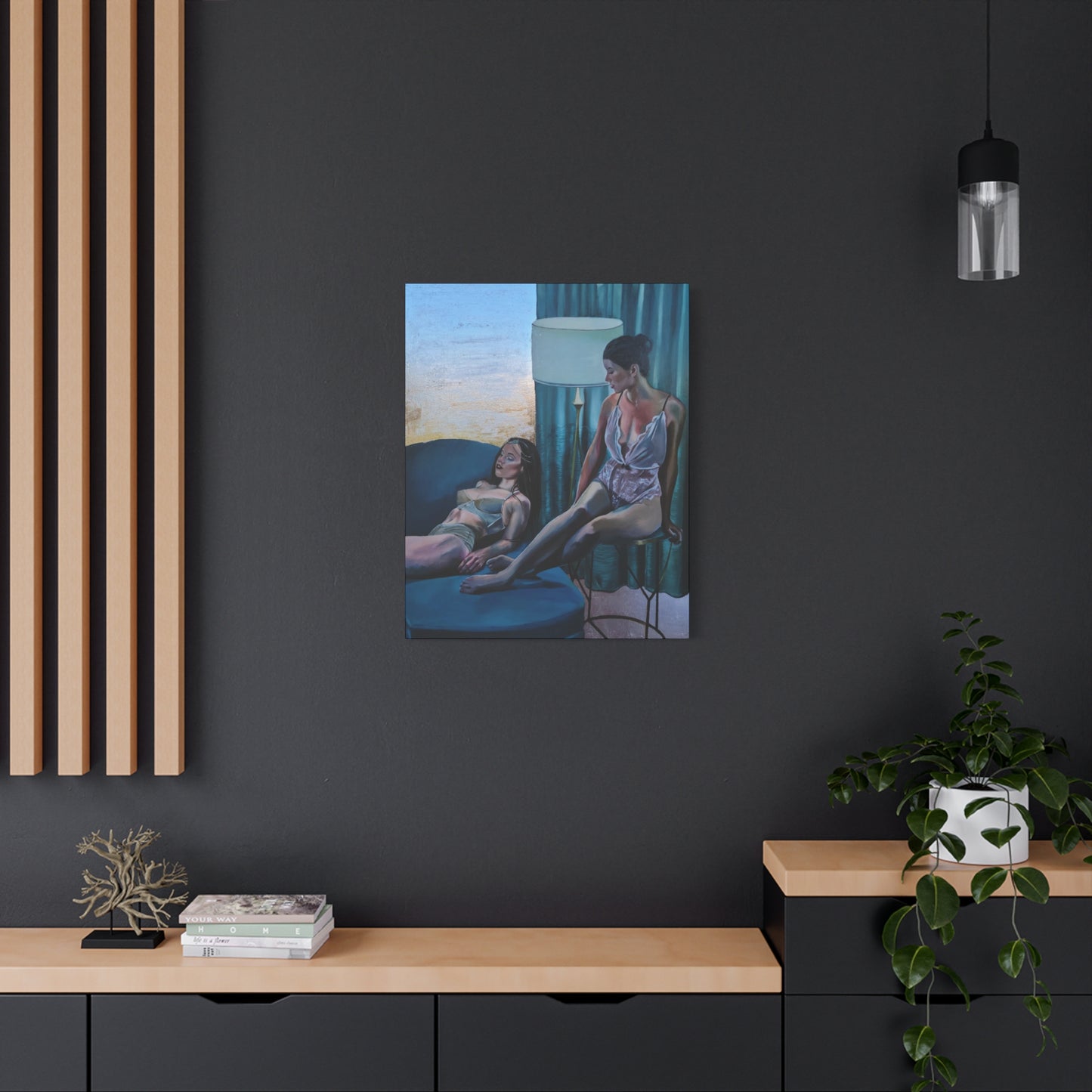 "Siesta" - Stretched Canvas Print Wall Art