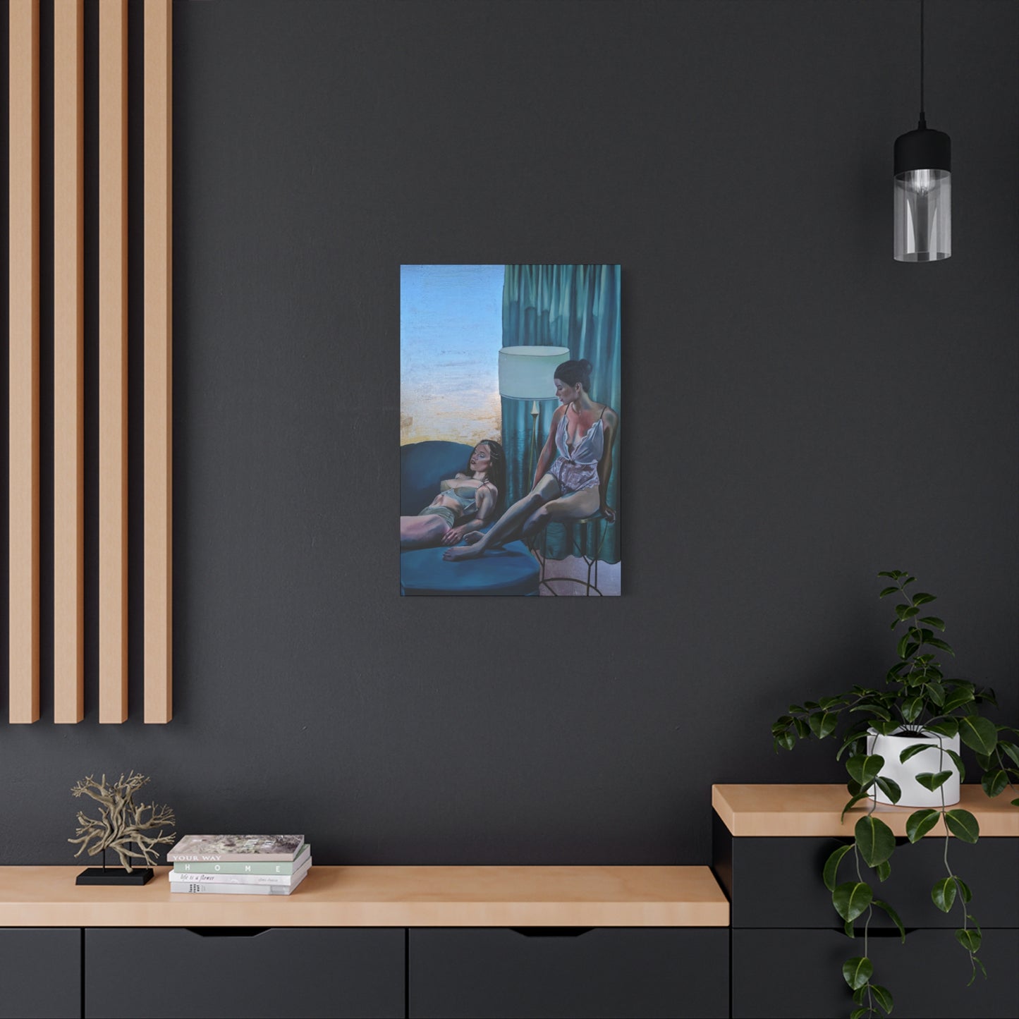 "Siesta" - Stretched Canvas Print Wall Art