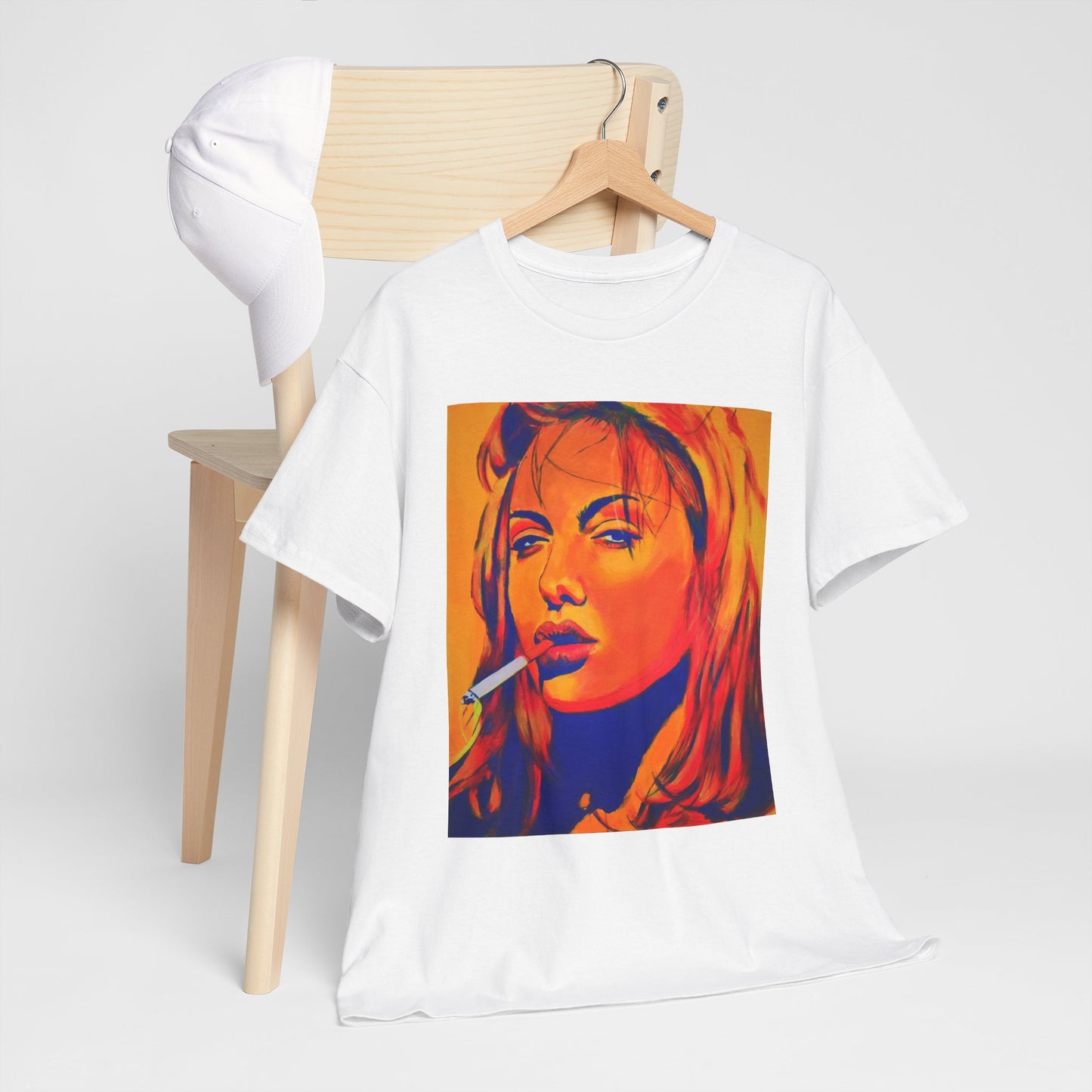 "Angelina Jolie from Girl, Interrupted" Unisex Heavy Cotton Tee