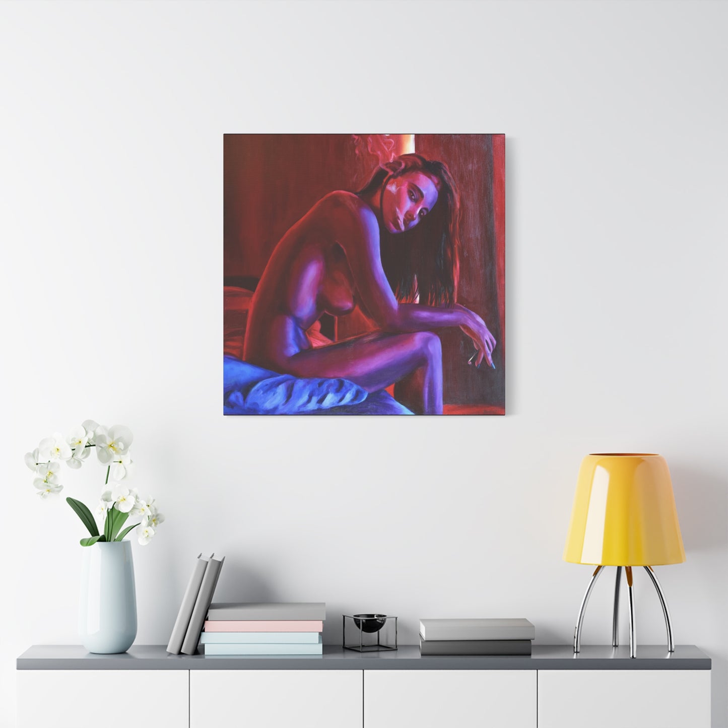 "Fuego" - Stretched Canvas Print Wall Art