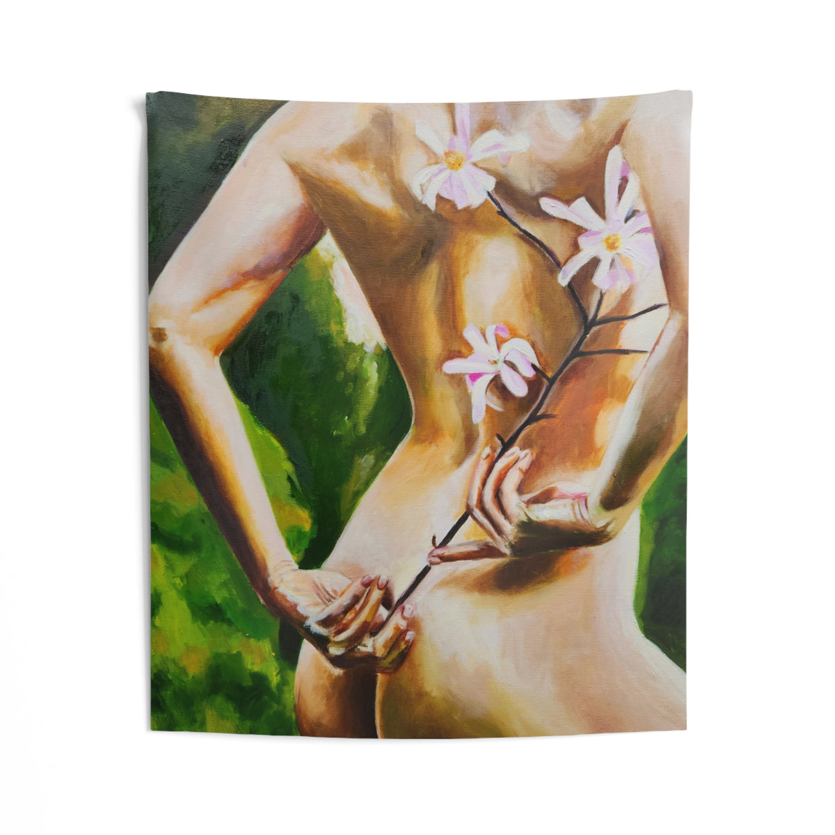 "Shooting Star Magnolia" Tapestry