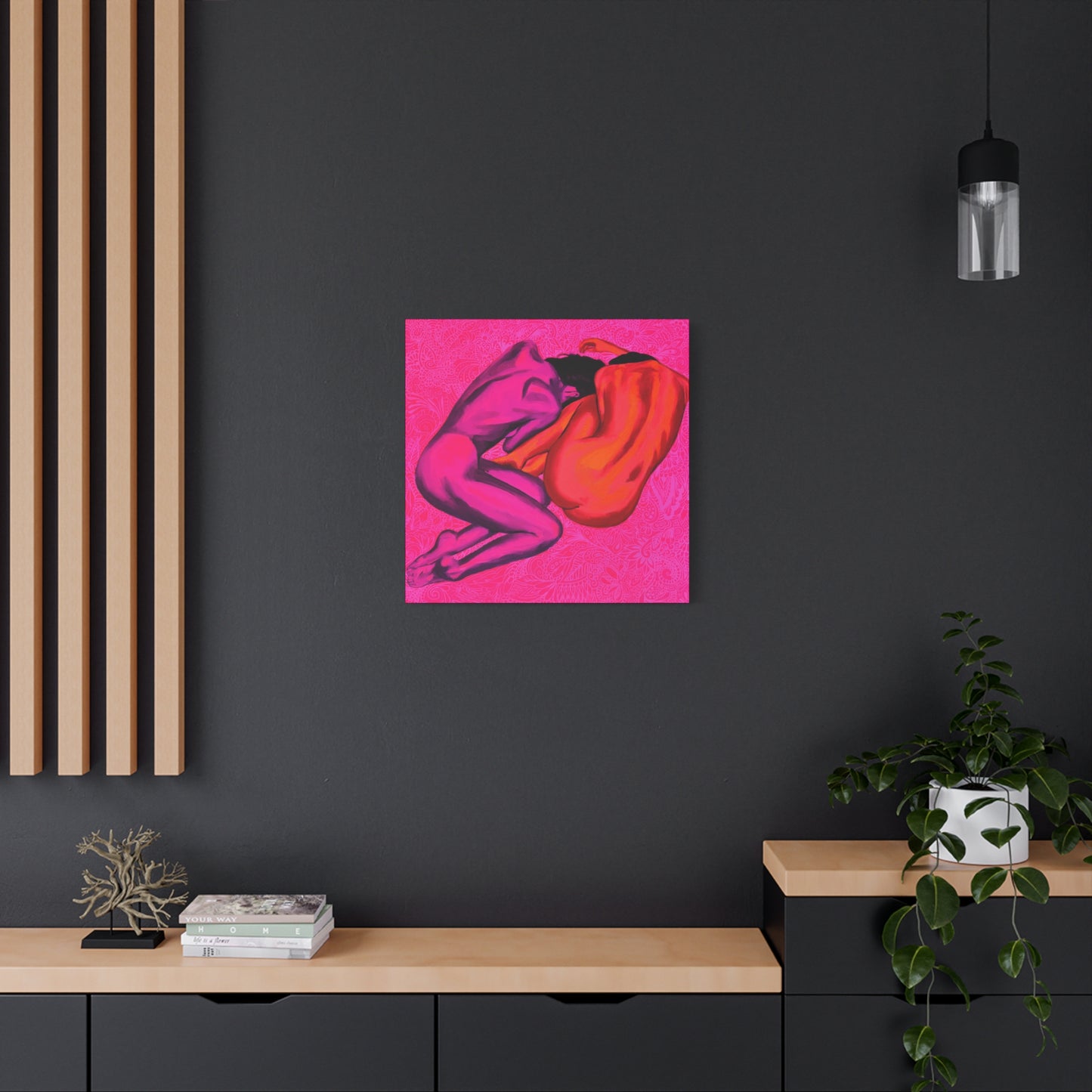 "Yin Yang" - Stretched Canvas Print Wall Art