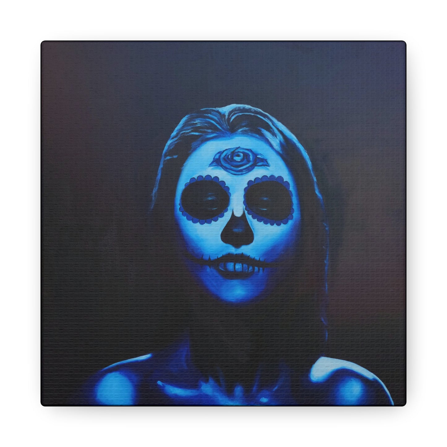 "Blue Catrina" Canvas Print