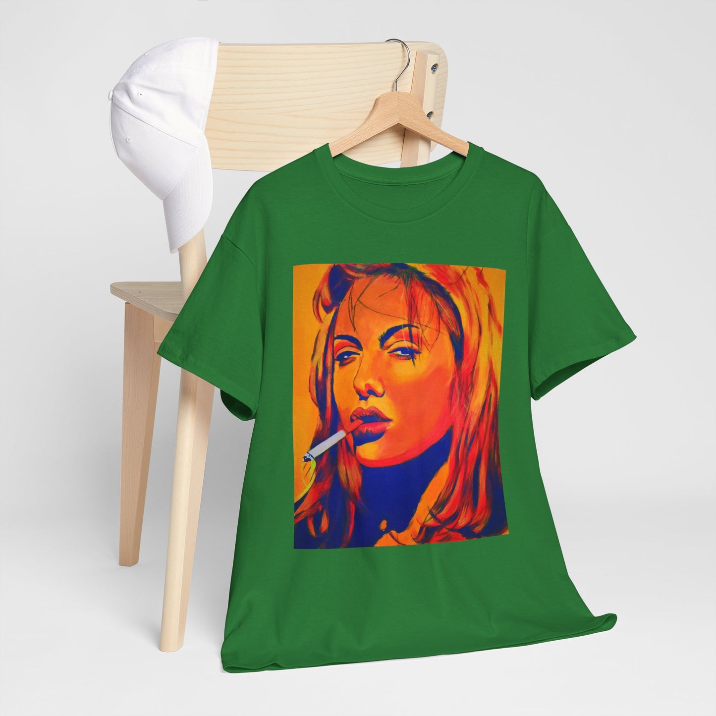 "Angelina Jolie from Girl, Interrupted" Unisex Heavy Cotton Tee