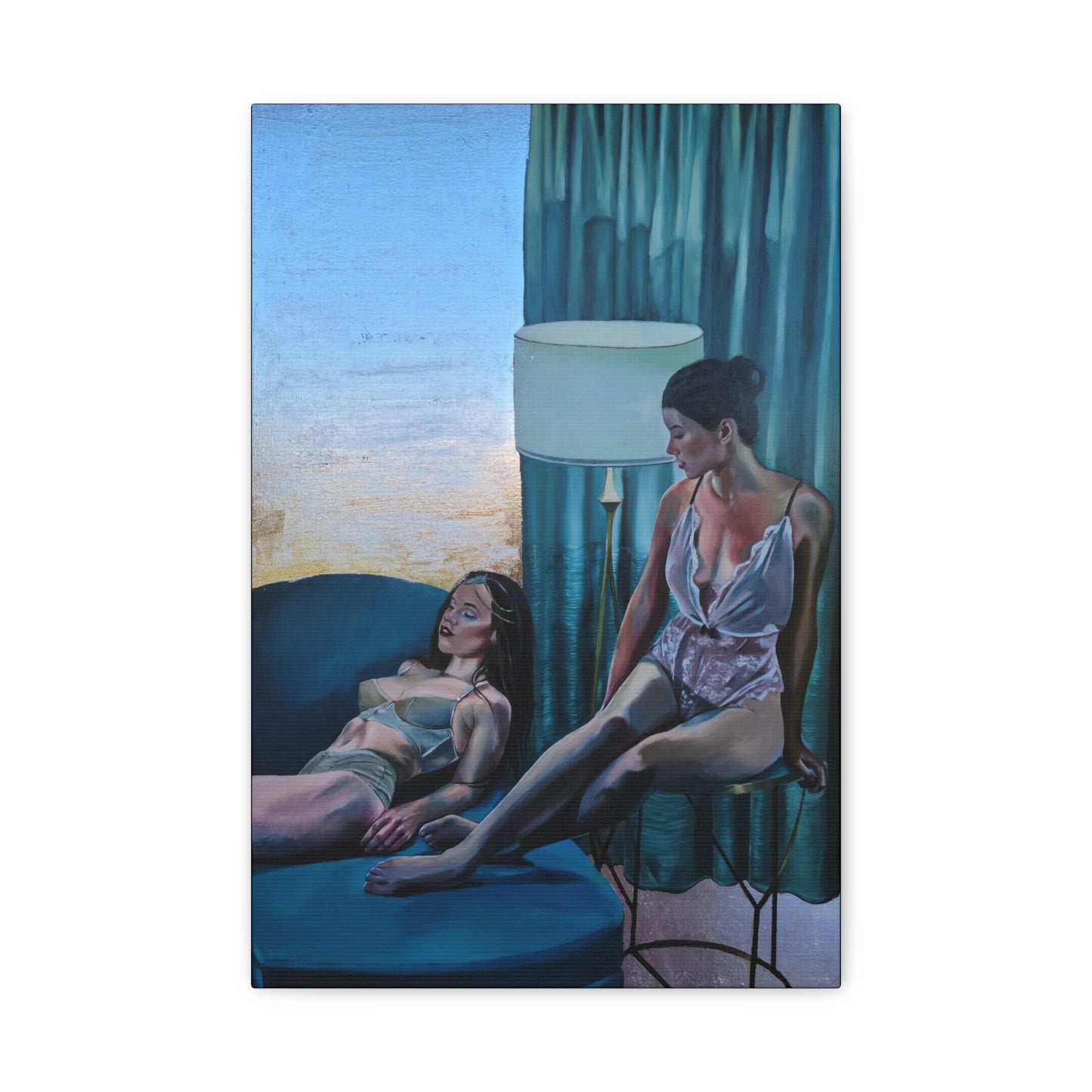"Siesta" - Stretched Canvas Print Wall Art