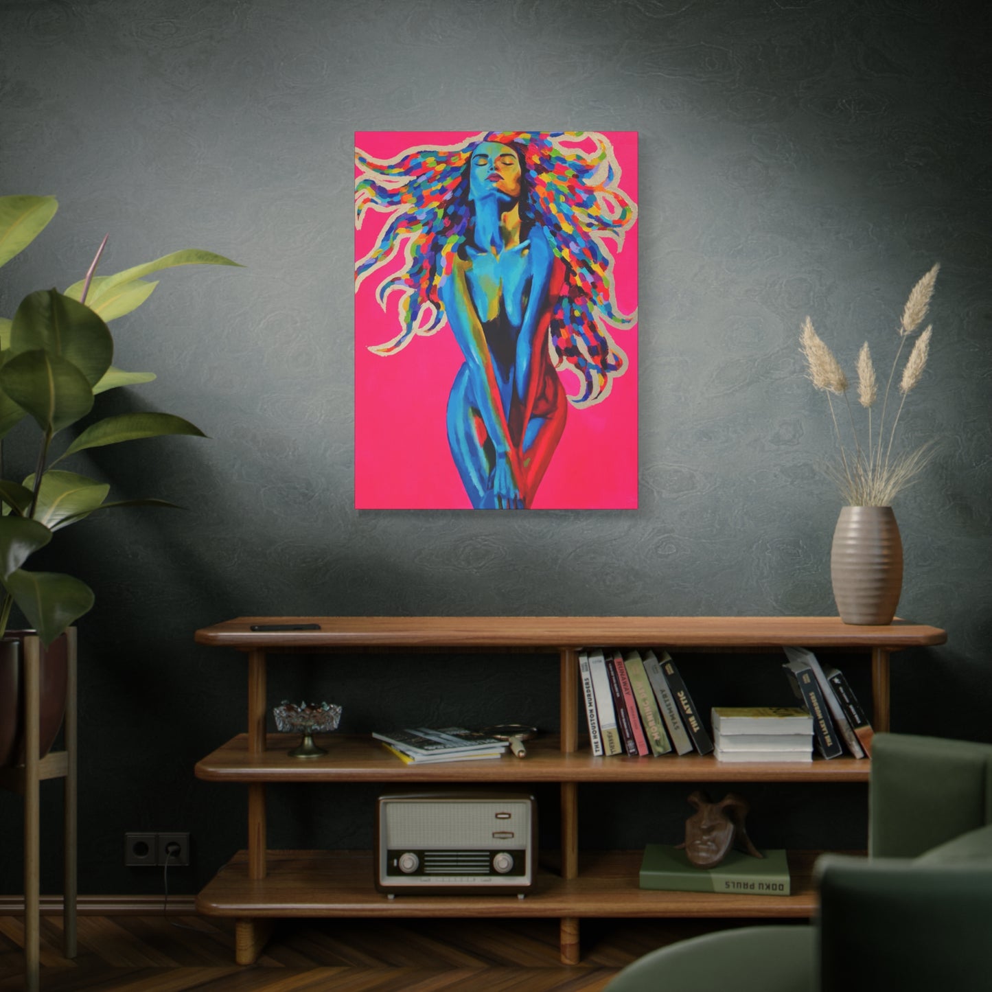 "Medusa" - Stretched Canvas Print Wall Art
