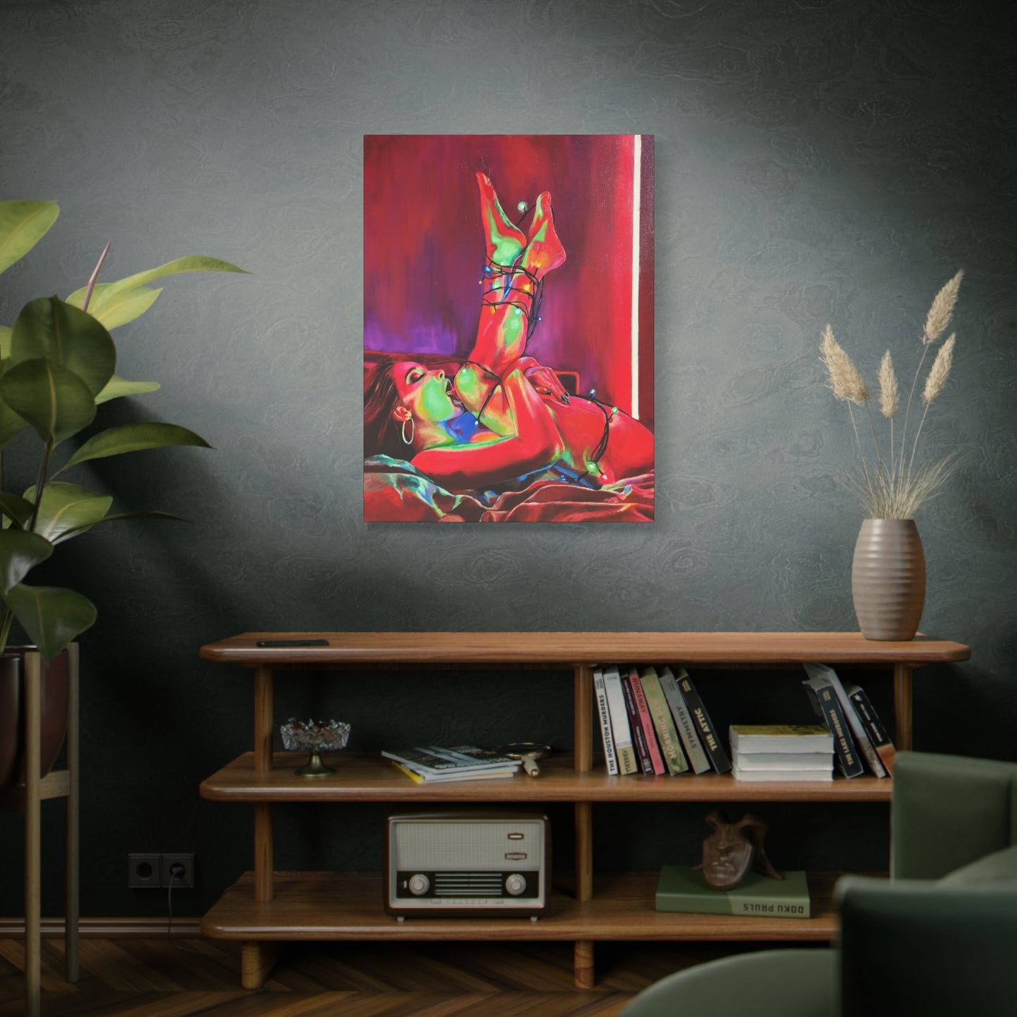"XXXmas Lights" - Stretched Canvas Print Wall Art