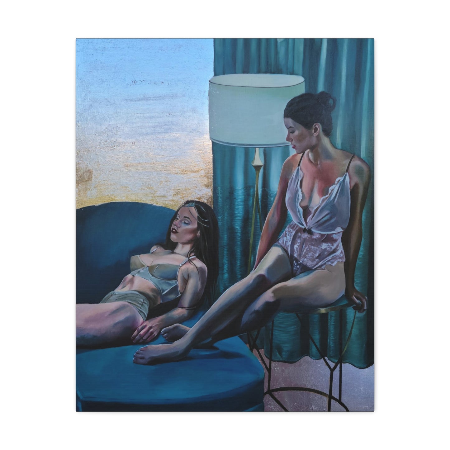 "Siesta" - Stretched Canvas Print Wall Art