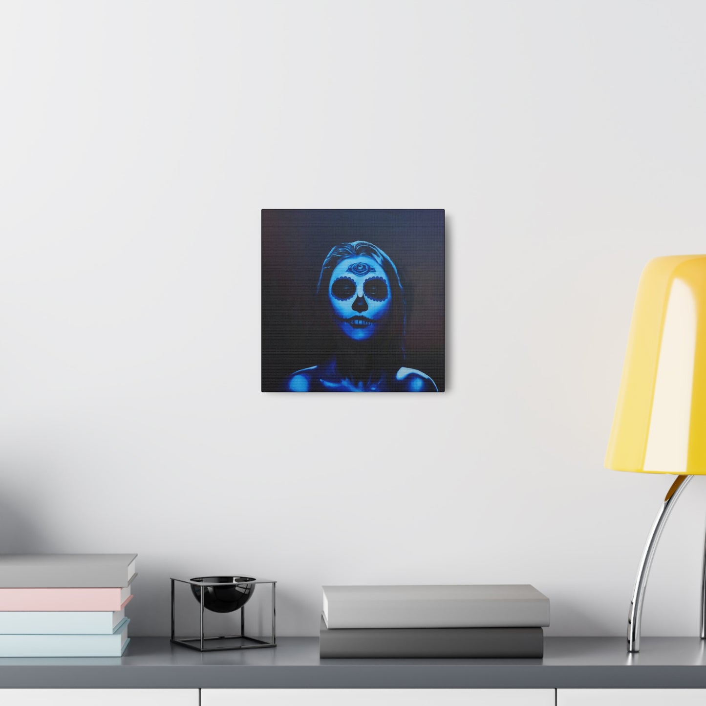 "Blue Catrina" Canvas Print