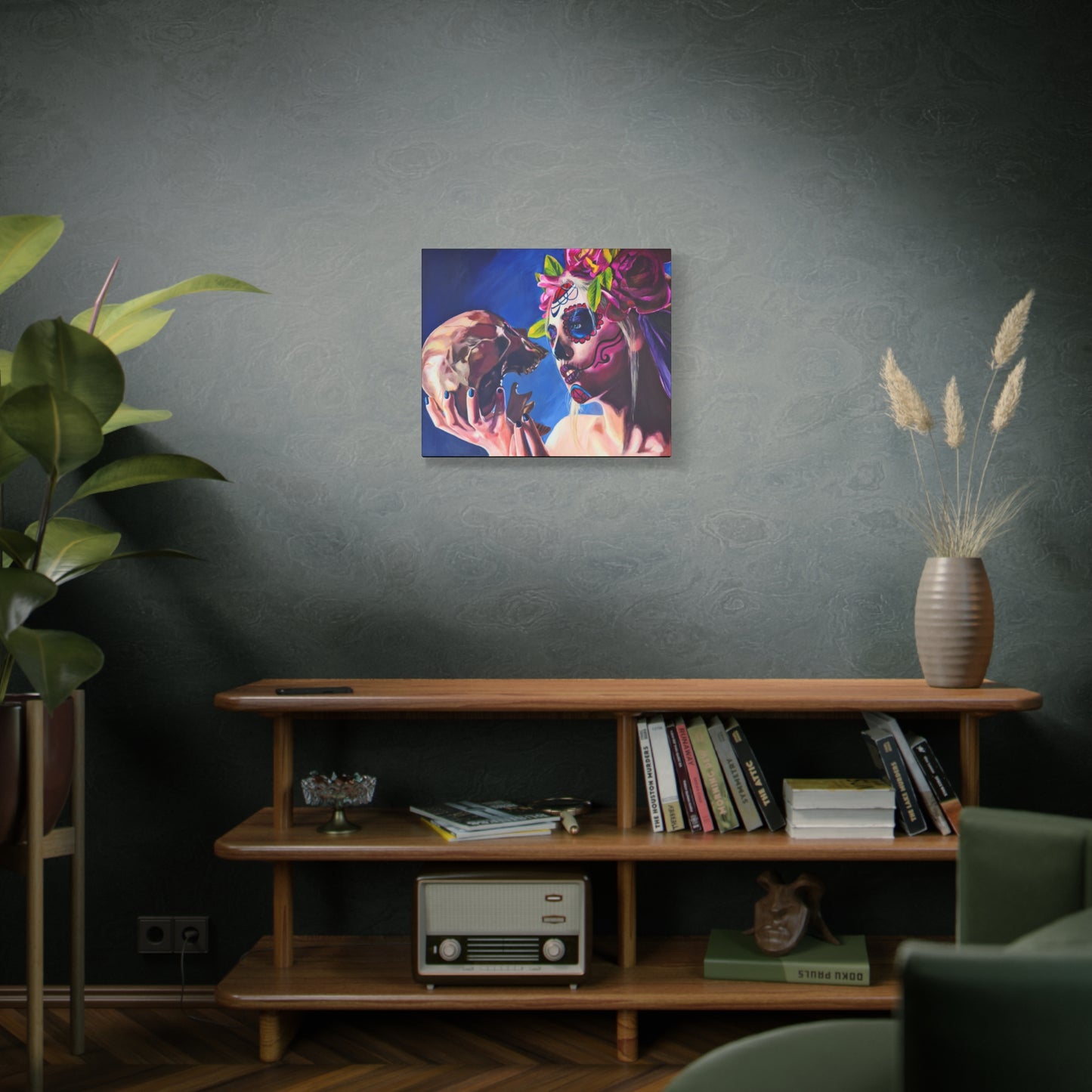 "Kiss of Death" Canvas Print Stretched Wall Art