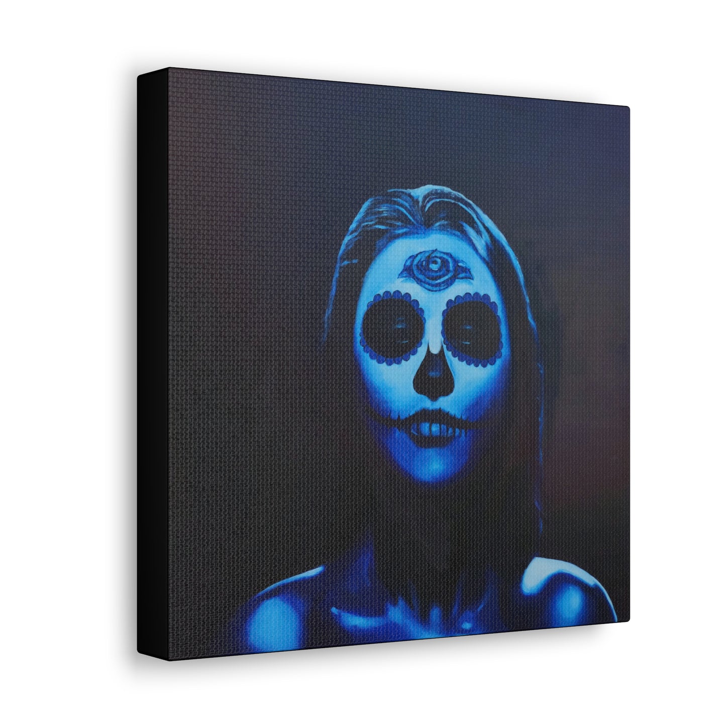 "Blue Catrina" Canvas Print